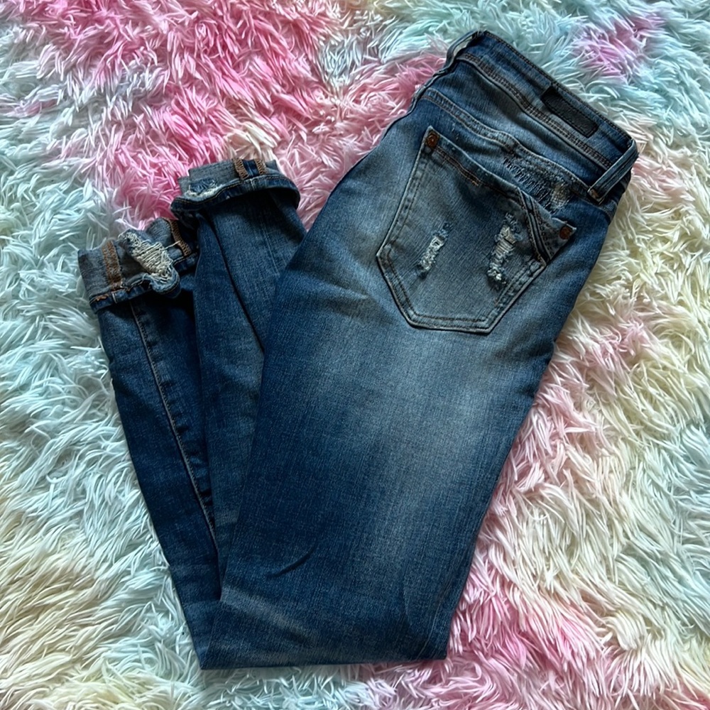 Buckle Black size 25 cuffed skinny jeans